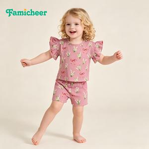 Pijama de Verano para Niña Pequeña, 100% Algodón, Diseño Corto, Body para Bebé, Hermoso Mono con Volantes - Product Image 5