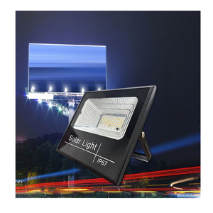 IP66 Aleación de aluminio a prueba de agua LED Luces de jardín de inundación Control remoto Garantía de 5 años Batería de hierro de litio con energía solar - Product Image 1