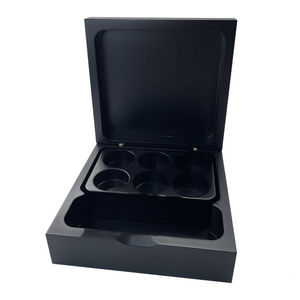 Boîte à capsules <span class=keywords><strong>Nespresso</strong></span> en bois noir 4 trous - Product Image 1