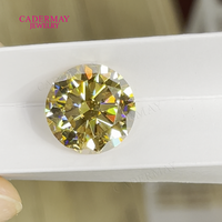Cadermay Vente Chaude Forme Ronde Coloré Moissanite Diamant Champagne Moissanite Pierre En Vrac
