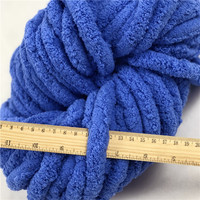 Fil à tricoter fantaisie Bernat de 250g, fil chenille polyester épais et moelleux de 2cm pour écharpe, bonnet, tapis et couverture DIY d'hiver