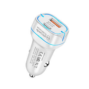 OEM 브랜드 CE FCC Rohs 인증 듀얼 포트 USB A 타입 C 43w 초고속 PD QC 3.0 휴대 전화 자동차 충전기 - Product Image 2