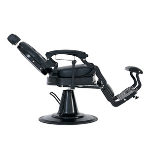 Sillón de Barbería Hidráulico de Lujo para Hombre, Silla de Peluquería Reclinable y Elevable, Mueble de Salón Resistente para Peluquería - Product Image 6