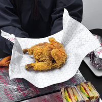 Papier d'emballage pour hamburgers en aluminium de qualité alimentaire, laminé, avec logo personnalisé, résistant à la graisse, isolant, pour hamburgers et frites