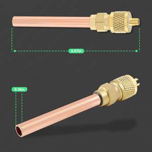 Set di 10 Manometri per Vuoto HVAC AC in Ottone <span class=keywords><strong>DR</strong></span>, Filettatura SAE 1/4\", Diametro Esterno 2,75\", Garanzia di 1 Anno - Product Image 2