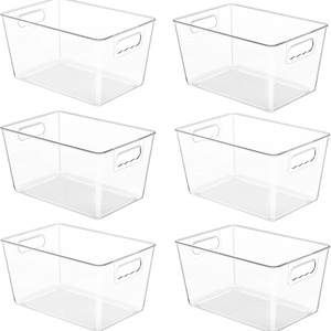 Factory Direct Sale clear Eco Friendly Portable <b>Stackable</b> Plastic <b>Storage</b> <b>Box</b> Lid Custom Size Thickness Silk-Screen Morden - Product Image 4