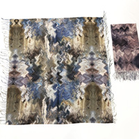 Nouvelle écharpe carrée en viscose à imprimé numérique, écharpe/hijab quatre saisons, vente en gros