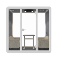 Assembler un pod de réunion de bureau portable de 35db, une cabine de téléphone insonorisée, un pod de travail de studio portable insonorisé