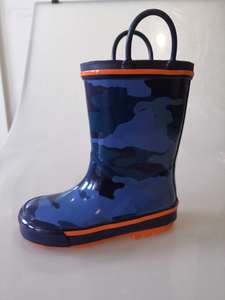 Bottes de pluie imperméables pour enfants avec poignées Bottes de gomme en caoutchouc pour l'extérieur - Product Image 5