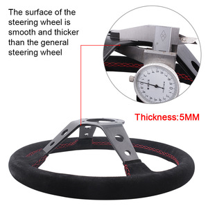 Volant de course CRAS TP Racing 345 mm Alcantara 3 branches pour performance automobile - Product Image 4