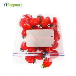 Bagmart 폴리에틸렌 지퍼 백 Ldpe 식품 등급 그립 씰 백 더블 지퍼 재밀봉 재사용 지퍼 잠금 백