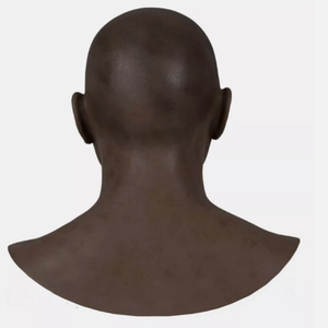 Masque de tête en silicone réaliste pour homme noir <span class=keywords><strong>africain</strong></span>, pour accessoires de cinéma et de té<span class=keywords><strong>l</strong></span>évision, doux, réutilisable, fait main - Product Image 6