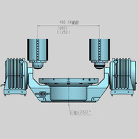 Centre d'usinage CNC 5 axes haute précision SVW80C-F, machine industrielle CNC verticale automatique, machine de fraisage métallique