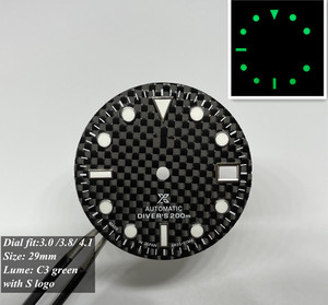 WYGICOO OEM Cadran de montre C3 BGW9 luminescent, Esfera Del Reloj, logo personnalisé, cadran de montre - Product Image 4