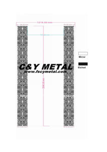 Tecnología de procesamiento de paneles decorativos de metal impresos en color para cabinas de ascensor de acero inoxidable - Product Image 6