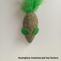 Jouet pour chat viral : Baguette à plumes de poulet et herbe à chat, accessoires pour animaux de compagnie