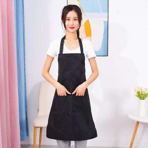Fabricants transfrontaliers pour le commerce extérieur d'<span class=keywords><strong>Amazon</strong></span> <span class=keywords><strong>Tablier</strong></span> à bavette en tissu de polyester à lacets allongés Couleur unie pour le nettoyage - Product Image 4