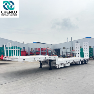 ऑस्ट्रेलियाई शैली त्रि-एक्सल 50 टन खच्चर एक्सल खुदाई परिवहन गोवेक हाइड्रोलिक लोबी कम लोडर अर्ध ट्रक ट्रेलर - Product Image 3