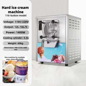 Macchina per Gelato Commerciale 220V in Acciaio Inox 1300W/1400W, Nuova Macchina Automatica per Gelato Duro, Succhi e Dessert - Product Image 3