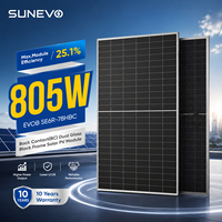 Sunevo 750W 770W 800W 805W Monokristallines Solarmodul mit 30 Jahren Linearer Garantie für Stabile Leistung in Heimenergiesystemen