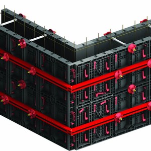 Prix de gros d'usine, coffrage en plastique à âme creuse en ABS pour la construction en béton - Product Image 1