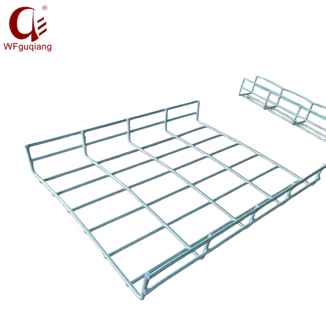 HDG Wire Mesh Cable Tray, Lightweight Basket Grid Tray for Data Center Server Room Industrial Cable Wiring Management