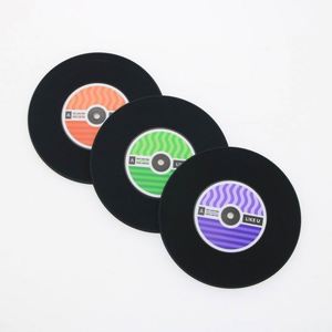 Factory Suppliers Product Custom Shape Pvc Silicone <b>Clear</b> Cup Coasters With Logo - Product Image 2