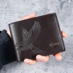 Cartera de Cuero PU Suave para Hombre, Moda 2025, con Bordado de Diamantes, Bloqueo RFID, Monedero Multifuncional con Cierre - Product Image 4