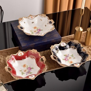 Ensemble de plats en céramique de luxe européens de 8+10 pouces, petits et grands, pour un usage domestique, écologiques, pour les occasions de fête - Product Image 5