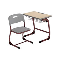 Nouvelles tables et chaises d'étudiant modernes en métal, réglables, pliables et durables pour les salles de classe du lycée