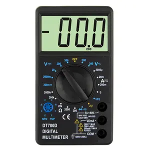 CE Large Screen Digital Multimeter DT700D with Buzzer Square Wave Out-put