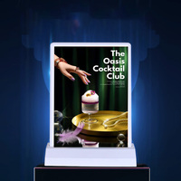 Rechargeable A4 Bureau Publicité Boîte à Lumière Acrylique Clignotant Led Table Menu Restaurant Carte Affichage Titulaire Stand
