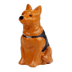 Figura Decorativa de Perro Policía Sentado, de Plástico Suave, para Mascotas - Product Image 4