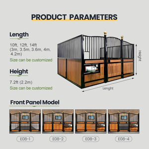Diseño de Lujo, Establos para Caballos de Alta Calidad, Equipo para Caballos a Precios Competitivos, Paneles Frontales para Establos de Caballos Resistentes, Puerta - Product Image 3