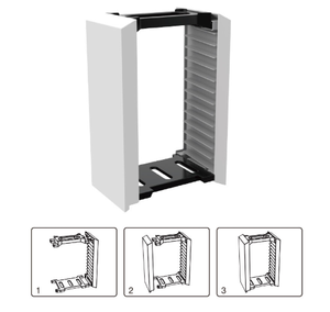 Support de rangement pour console de <span class=keywords><strong>jeu</strong></span>, boîte à CD pouvant contenir 12 jeux pour PS5 et <span class=keywords><strong>Xbox</strong></span> <span class=keywords><strong>One</strong></span>, support de cartes, boîte de rangement - Product Image 3