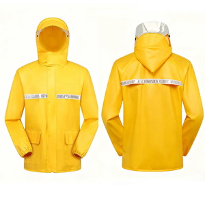 Veste de <span class=keywords><strong>pluie</strong></span> de sécurité avec <span class=keywords><strong>pantalon</strong></span> haute visibilité bande réfléchissante vêtements de <span class=keywords><strong>pluie</strong></span> extrême froid <span class=keywords><strong>chaud</strong></span> imperméable imperméable livraison homme - Product Image 6