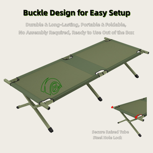 <span class=keywords><strong>Lit</strong></span> pliant d'extérieur robuste avec cadre en alliage, imperméable et portable, idéal pour le camping et les loisirs quotidiens en extérieur - Product Image 1