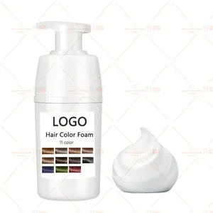 Huati Sifuli 300ml 11 color Factory Private Label Your Brand Product New Fast Black Hair Mousse Hair Color Dye Foam