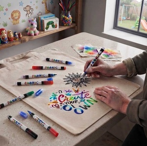 <span class=keywords><strong>Rotuladores</strong></span> de Tela de Venta Caliente, <span class=keywords><strong>Rotuladores</strong></span> Lavables de 12 Colores para Ropa Pintada a Mano, Marcadores de Graffiti para Lienzo - Product Image 4