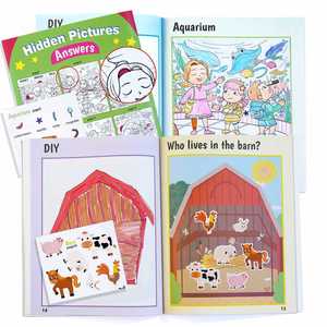 Livre d'activités de voyage pour enfants : coloriage, images cachées et autocollants pour le plaisir et l'éveil - Product Image 5