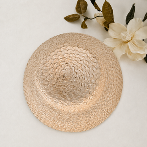 Sombrero de Paja Beige Estilo Seagrass, Ala Ancha, Estilo Étnico, Protección Solar, para Playa y Uso Diario, Unisex para Adultos, Sombrero de Verano - Product Image 2