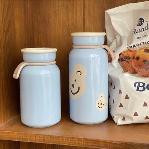 Bouteille isotherme compacte et portable en acier inoxydable 304, tasse à lait, mug, bouteille thermos sous vide avec corde de transport pour enfants - Product Image 5