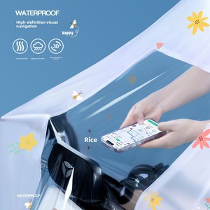 D5795 <span class=keywords><strong>Capa</strong></span> de Lluvia Larga de PVC para Bicicleta Eléctrica para <span class=keywords><strong>Mujer</strong></span> - Diseño Elegante y Extra Grande para Lluvia Intensa - Product Image 2