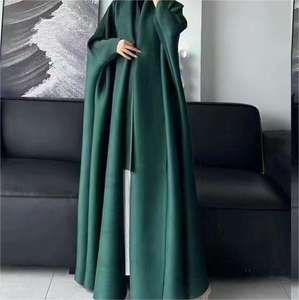 Color degradado Maxi Pareo plisado capa larga fábrica directamente gabardina de moda de alta calidad - Product Image 4