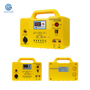 Hot Verkoop Draagbare Hoge Efficiëntie 50W Dc Zonne-Energie Verlichtingssysteem Zonne-Energie Generator Station Met Mp3 En Radio Functie - Product Image 3