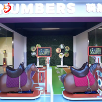 Simulation de mouvement et de tir à cheval drôle pour enfants et simulateur de machine de jeu d'arcade de tir à l'arc