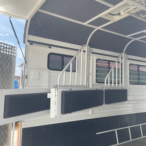 HERUI Customized Horse Float Semi-<b>trailer</b> Living Area 4T Payload Double Axle Electric Brakes Convenient <b>Box</b> Design - Product Image 6