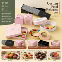Emballage de boîte cadeau pour gâteaux et biscuits en carton biodégradable en matériaux recyclés de haute qualité avec logo personnalisé en gros