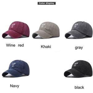 New Custom Coconut Tree Cotton Embroidered Baseball Cap Classic Summer <b>Hat</b> Washed Cotton Sports <b>Hat</b> - Product Image 2