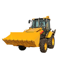 Merek teratas kecil 4wd Backhoe Loader B876F dengan suku cadang